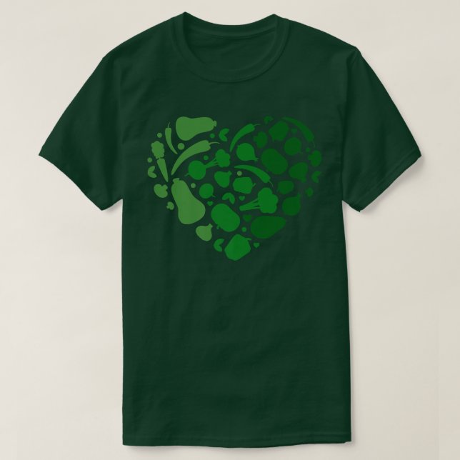 Gemüse aus gesundem Gemüse T-Shirt (Design vorne)