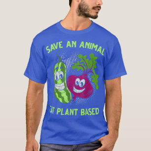 Gemüse, das über eine tierische Pflanze Gerettet w T-Shirt