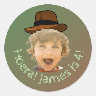 Gemüse Dino Abenteuer Foto Sticker – Safari Hut