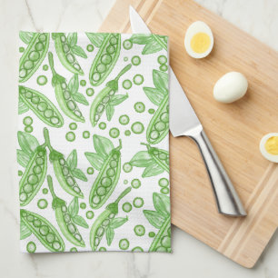 Gemüse Erbsen Geschirrtuch