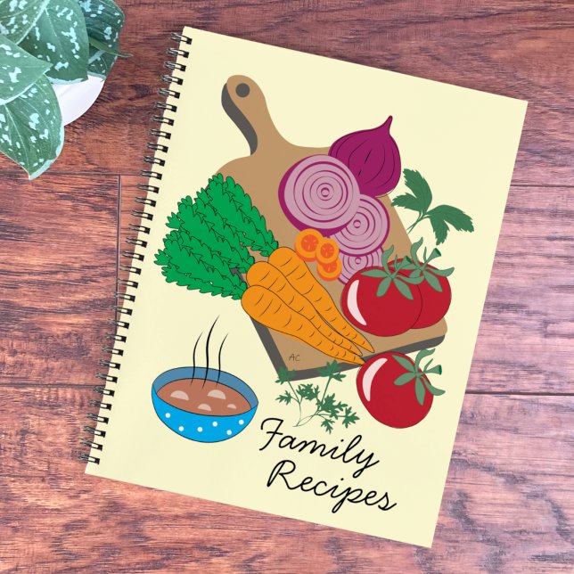 Gemüse Familienrezepte Notebook Notizbuch (Von Creator hochgeladen)