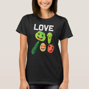 Gemüse für Männer Frauen Obst Gemüse Gartenarbeit T-Shirt