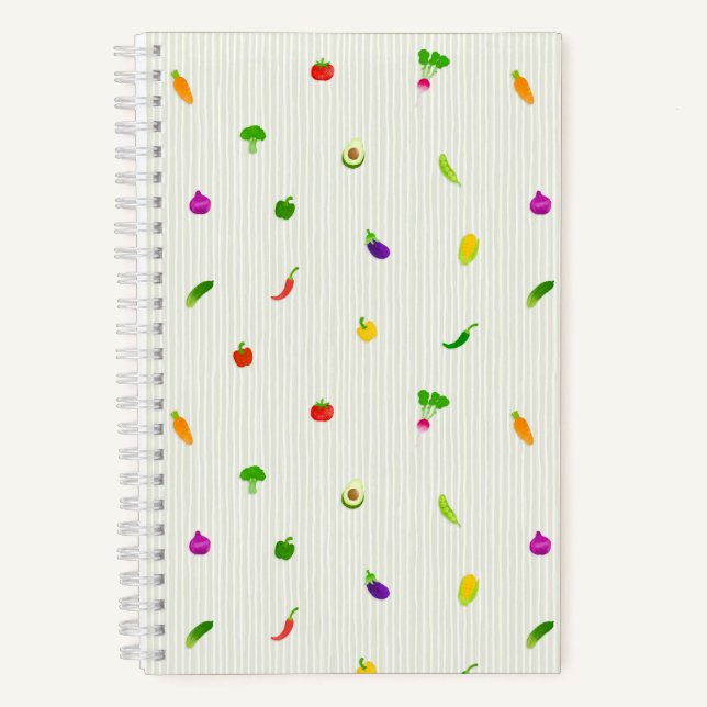 Gemüse Grün Notizbuch (Vorderseite)