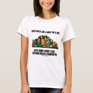 Gemüse ist ein Muss auf einer Diät (Stapel von T-Shirt