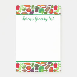 Gemüse Lebensmittelgeschäft Einkauf Greenmarket Ko Post-it Klebezettel