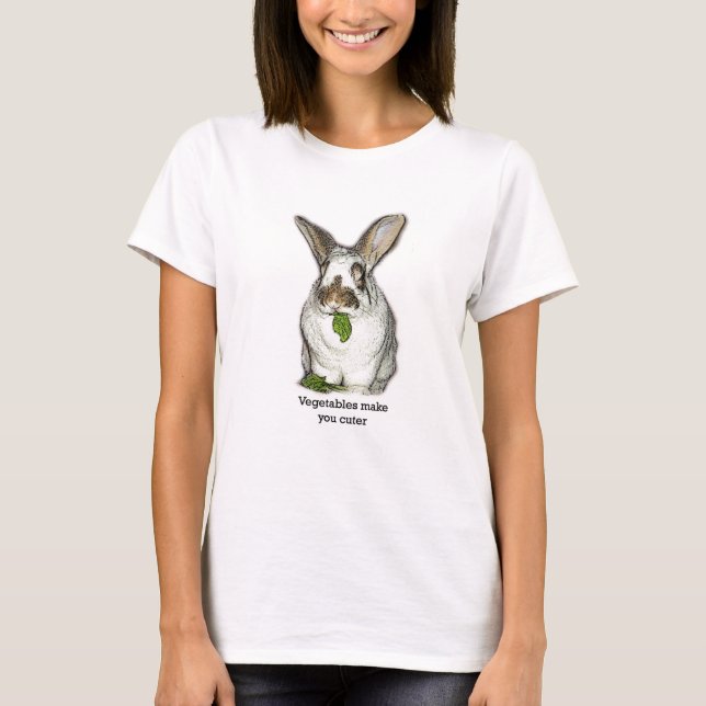 Gemüse macht Sie niedlicher T-Shirt (Vorderseite)