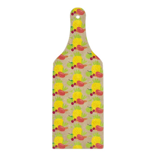 Gemüse Obst Vegan Schneidebrett (Vorderseite)