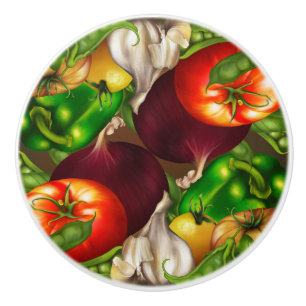 Gemüse und Kräuter Bio Natürlich Frische Lebensmit Keramikknauf