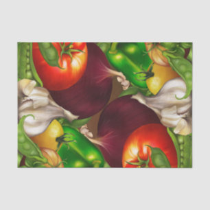 Gemüse und Kräuter Bio Naturvegetation Lebensmitte Seidenpapier
