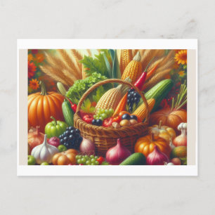 Gemüse und Obst, Postkarte