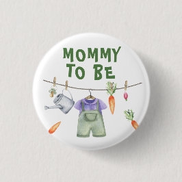 Gemüseanbau Mommy to be Button