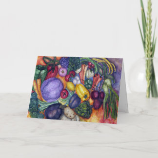 GemüseAquarellmalerei Karte