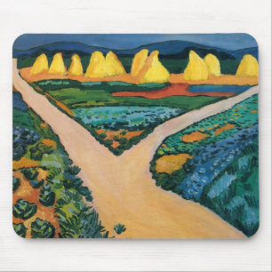 Gemüsefelder von August Macke, Vintage Fine Art Mousepad