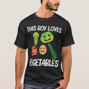 Gemüsegarnele für Jungen Kinder Obst Gartengarten T-Shirt