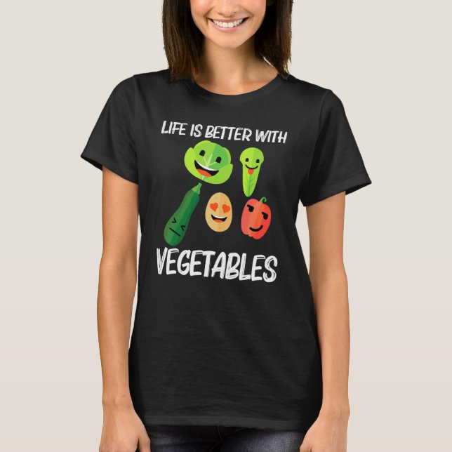 Gemüsegarnele für Männer Obst Gemüse T-Shirt (Vorderseite)