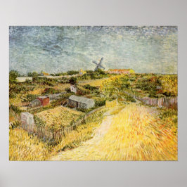 Gemüsegärten, Montmartre von Vincent van Gogh Poster