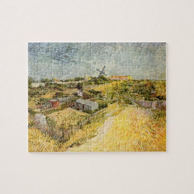 Gemüsegärten, Montmartre von Vincent van Gogh Puzzle (Horizontal)