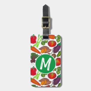 Gemüsegarten produzieren Grünmarktprodukte Gepäckanhänger