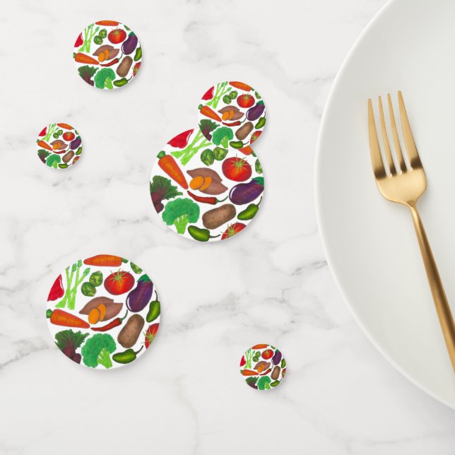 Gemüsegarten produzieren Grünmarktprodukte Konfetti (Gruppe)