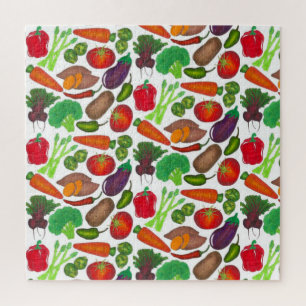 Gemüsegarten produzieren Grünmarktprodukte Puzzle