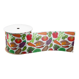 Gemüsegarten produzieren Grünmarktprodukte Satinband
