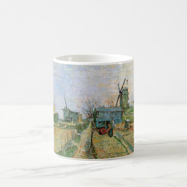 Gemüsegarten von Vincent van Gogh in Montmartre Kaffeetasse (Mittel)