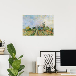 Gemüsegarten von Vincent van Gogh in Montmartre Poster