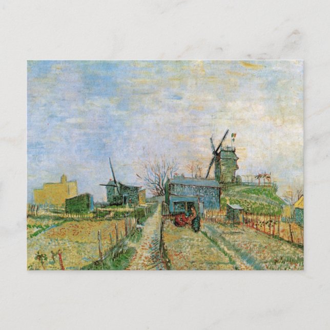 Gemüsegarten von Vincent van Gogh in Montmartre Postkarte (Vorderseite)