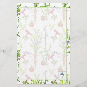 Gemüsegarten Wasserfarbene Karotten Briefpapier