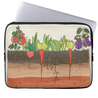 Gemüsegartenbodenerde überlagert Kunstlaptopkasten Laptopschutzhülle