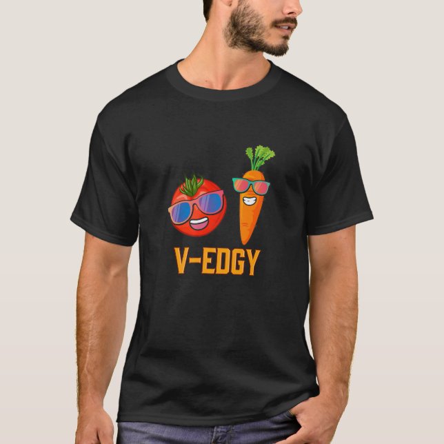 Gemüsegärtner, Bauer und Gemüseanbau V- T-Shirt (Vorderseite)