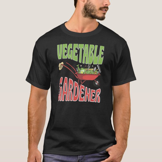 Gemüsegärtner Blumengemüse Vegan Vegetarisch T-Shirt (Vorderseite)