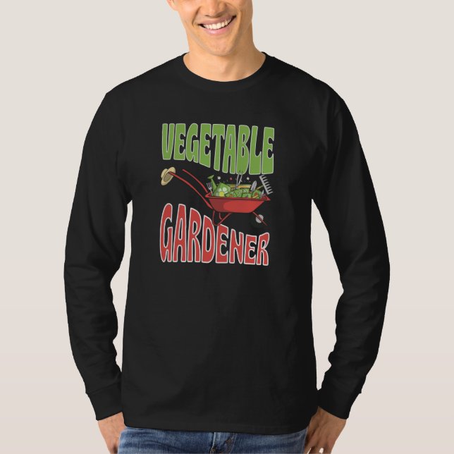 Gemüsegärtner Blumengemüse Vegan Vegetarisch T-Shirt (Vorderseite)