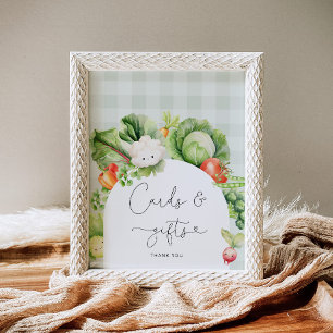 Gemüsekarten und Geschenkzeichen Poster