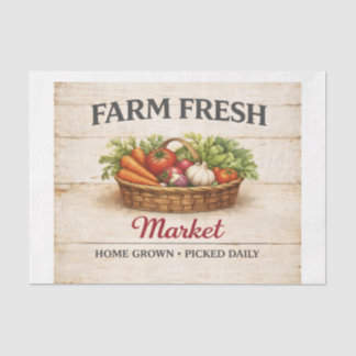 Gemüsemarkt  seidenpapier