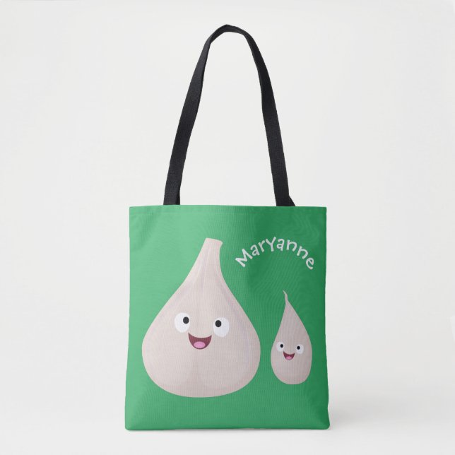 Gemüsemodelle für niedlichen Knoblauch-Cartoon (Vorderseite)