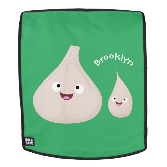 Gemüsemodelle für niedlichen Knoblauch-Cartoon Rucksack (Abnehmbare Front)