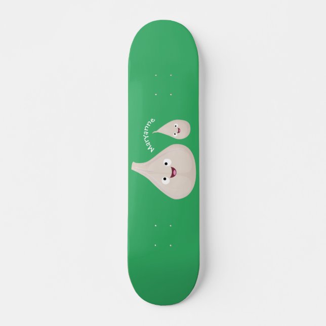 Gemüsemodelle für niedlichen Knoblauch-Cartoon Skateboard (Vorne)