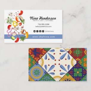 Gemüsepflanze Privater Koch Catering Restaurant Visitenkarte