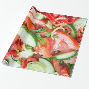 Gemüsesalat Geschenkpapier