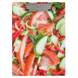Gemüsesalat Klemmbrett