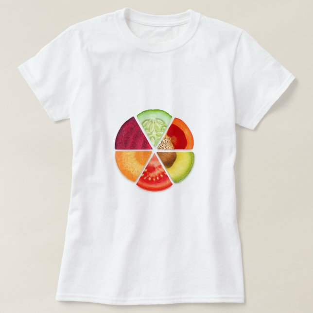 Gemüsescheiben T-Shirt (Design vorne)