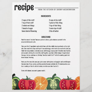 Gemüseschnitt Koch Catering Letterhead