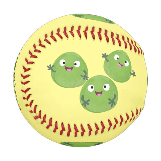 Gemüsesorten von Funny Brussels Cartoon Baseball (Vorderseite Links)