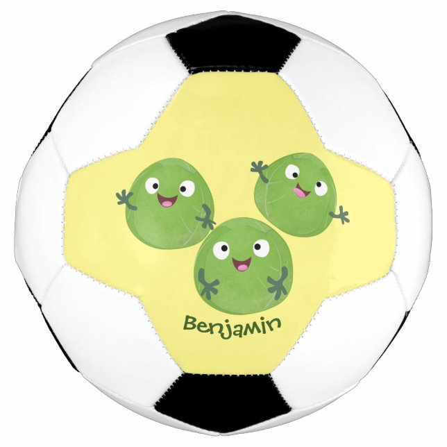 Gemüsesorten von Funny Brussels Cartoon Fußball (Vorderseite)