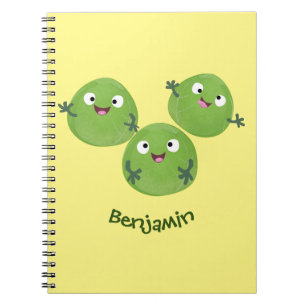 Gemüsesorten von Funny Brussels Cartoon Notizblock