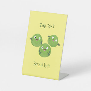 Gemüsesorten von Funny Brussels Cartoon Sockelschild