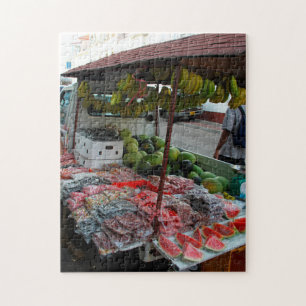 Gemüsestand Grenada Karibik. Puzzle