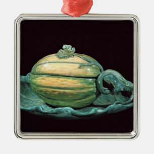 Gemüseteller in Form eines Kürbises Ornament Aus Metall