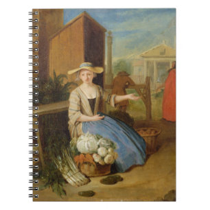 Gemüseverkäufer, Covent Garten, c.1726 (Öl auf  Notizblock